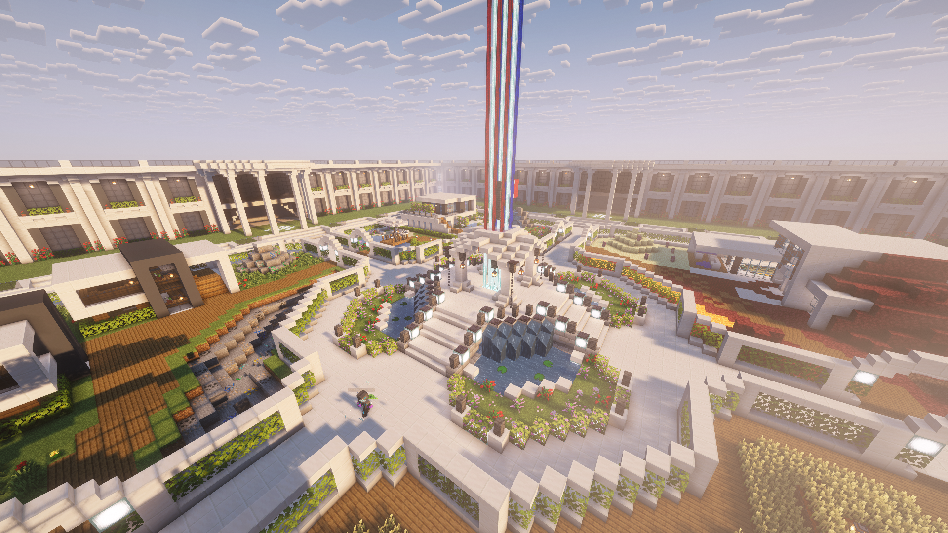 Screenshot du spawn de la V1 du Vortex SMP